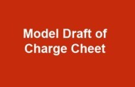 Model draft of charge sheet