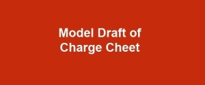 Model draft of charge sheet