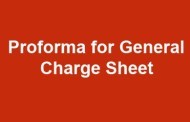 Proforma for general charge sheet